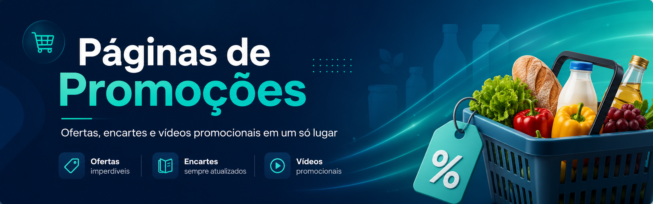 Páginas de Promoções - ofertas, encartes e vídeos promocionais